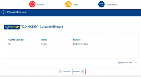 Carga de billetera Banco Familiar_3