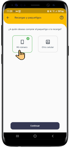 Carga de saldo App TM_1